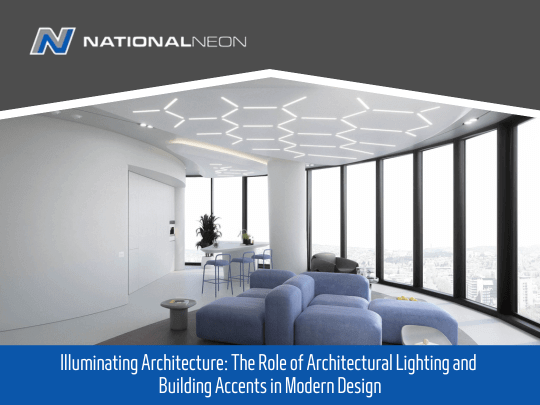 architectural lighting and building accents in modern design