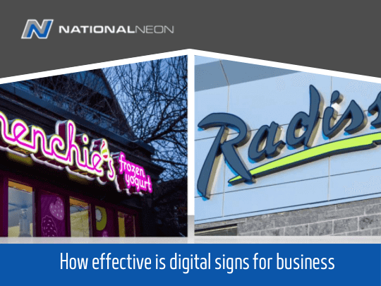 How effective is digital signs for business