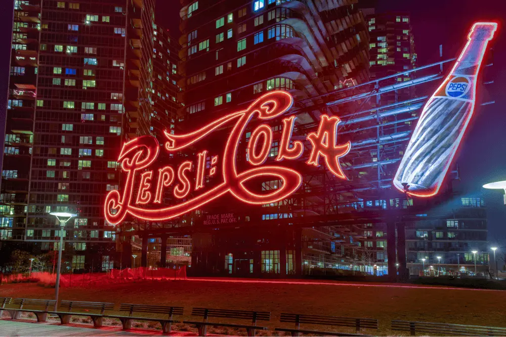 Pepsi cola neon sign