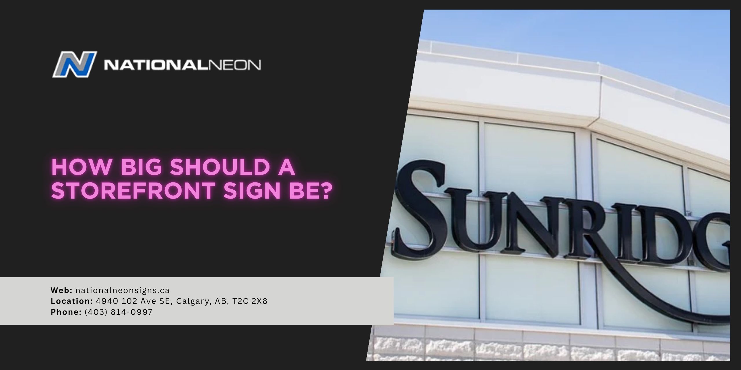How Big Should a Storefront Sign Be