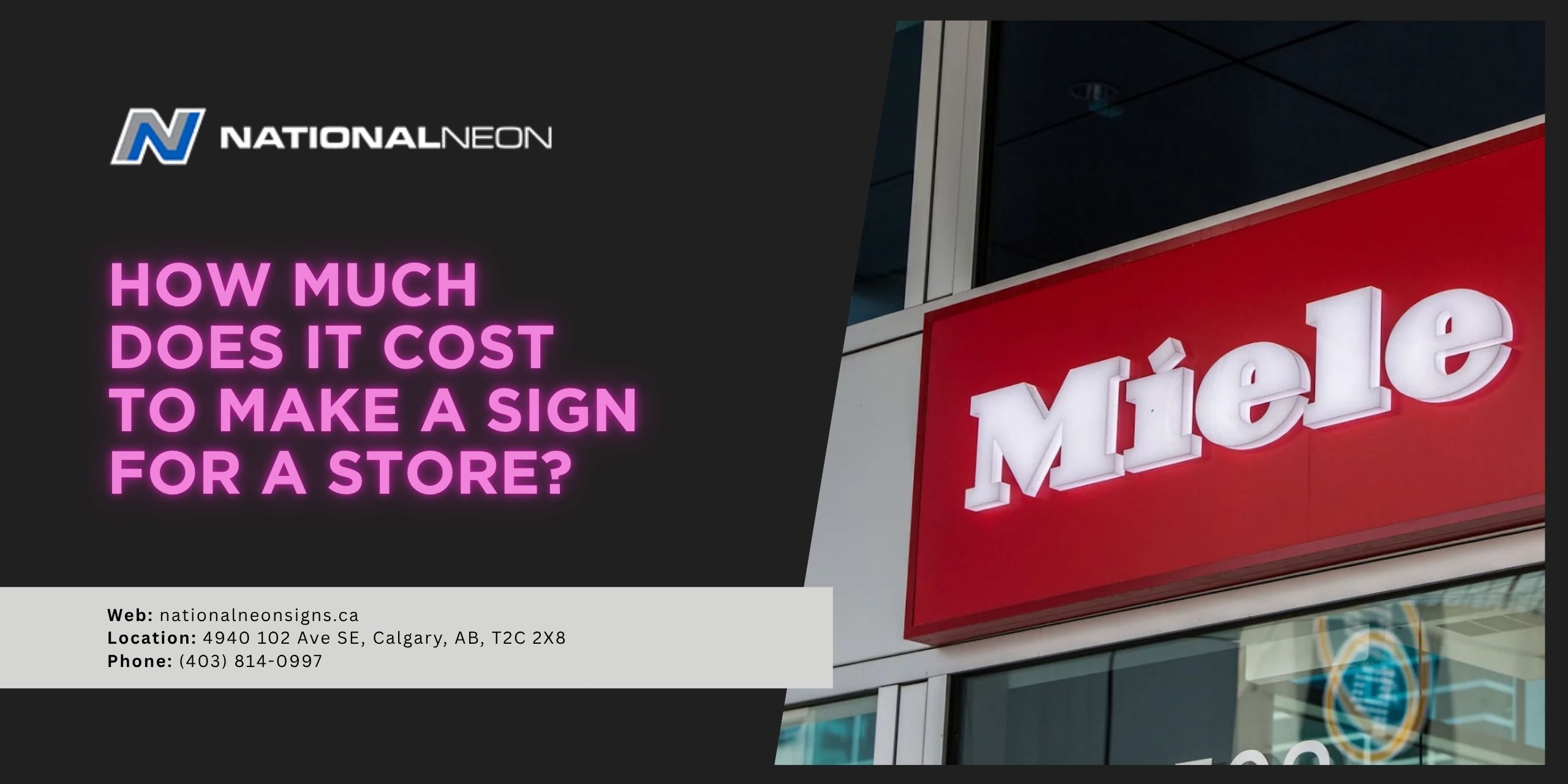 How Much Does It Cost to Make a Sign for a Store
