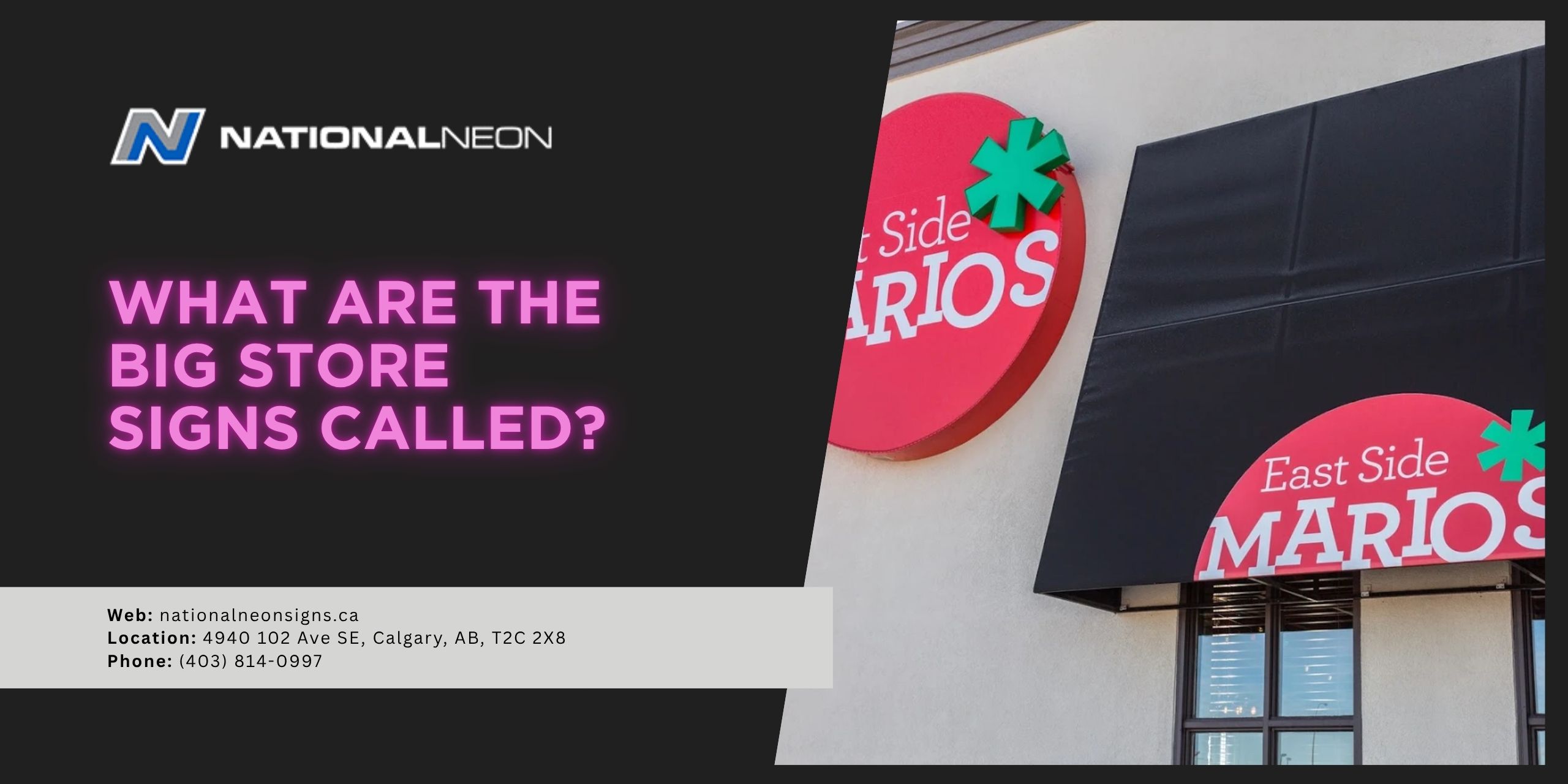 Big Store Signs | What Are the Big Store Signs Called