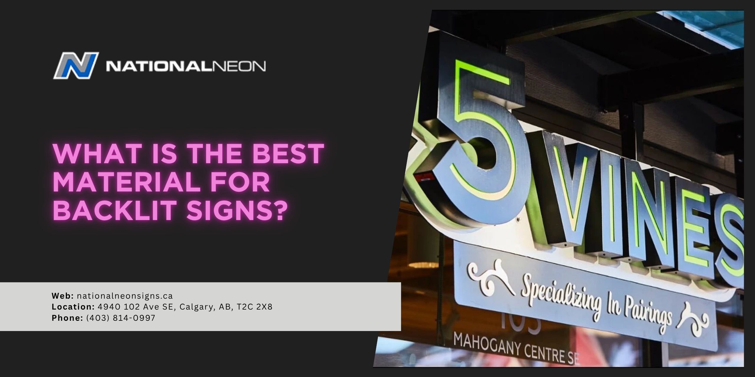 Best Material for Backlit Signs