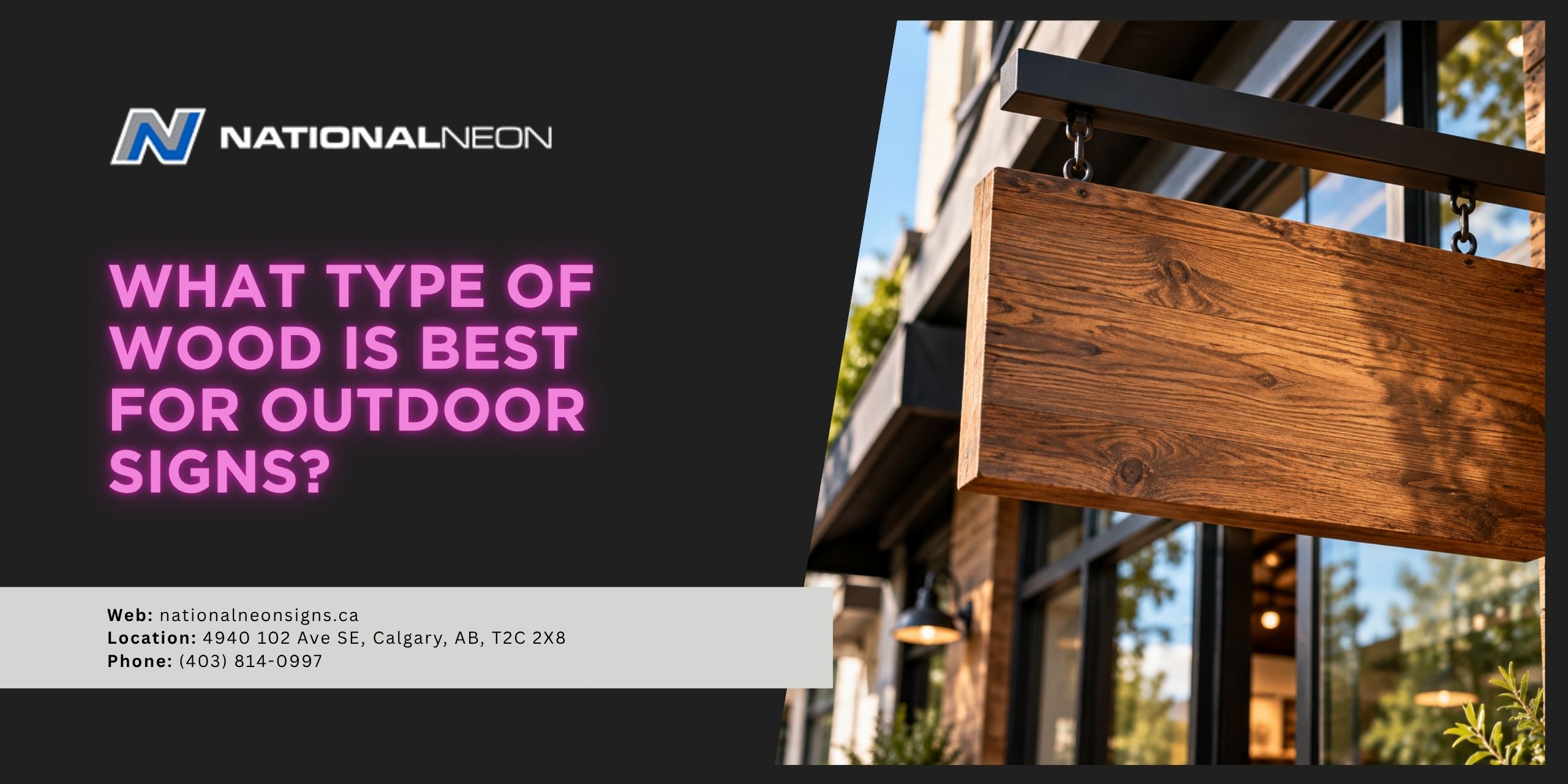 best wood for outdoor signs