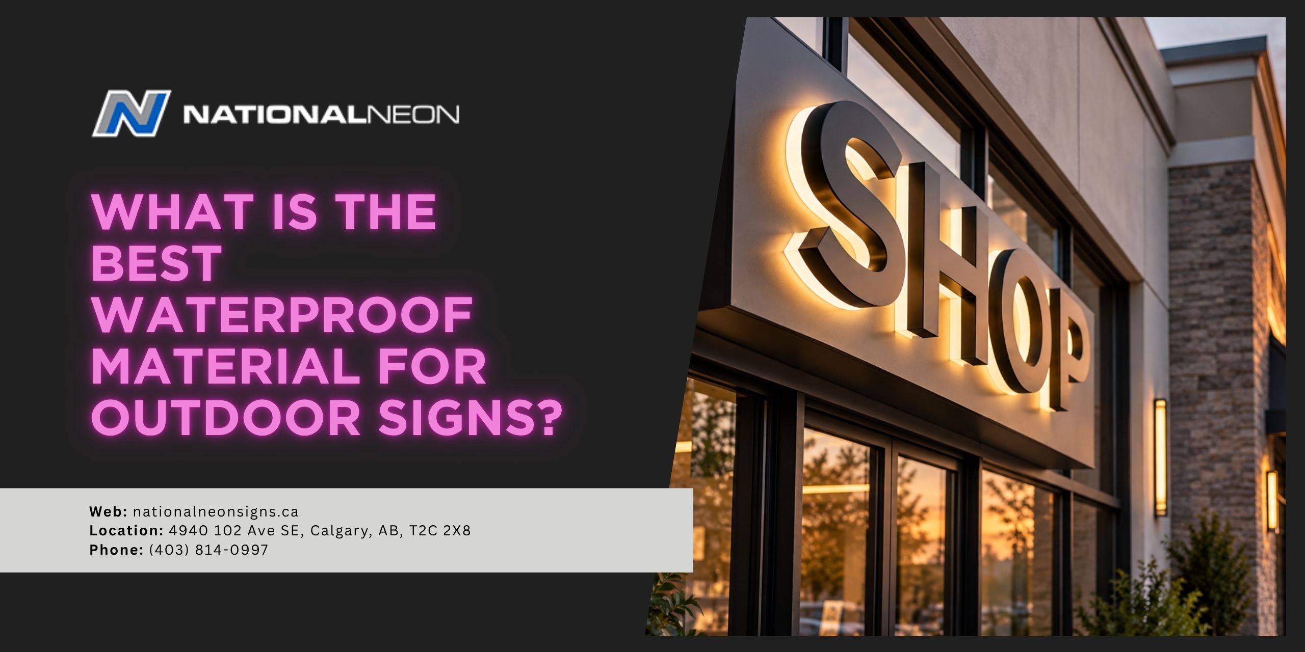 Best waterproof material for outdoor signs
